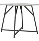 VidaXL Bijzettafelset van 2 st Grey Sonoma Hout en Metaal