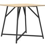 VidaXL Bijzettafel Set van 2 - Sonoma Eiken Hout en Metaal