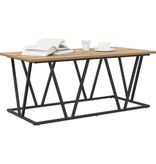 VidaXL Salontafel Artisan Eiken 100x50x40 cm Gemaakt van Hout en Metaal