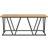 VidaXL Salontafel Artisan Eiken 100x50x40 cm Gemaakt van Hout en Metaal