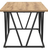 VidaXL Salontafel Artisan Eiken 100x50x40 cm Gemaakt van Hout en Metaal