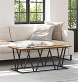 VidaXL Salontafel Oud Hout 100x50x40 cm Geengineerd Hout en Metaal