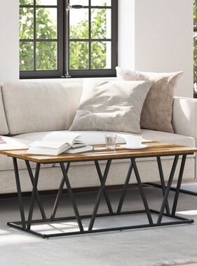 VidaXL Salontafel Oud Hout 100x50x40 cm Geengineerd Hout en Metaal