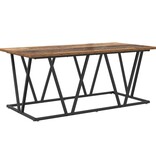 VidaXL Salontafel Oud Hout 100x50x40 cm Geengineerd Hout en Metaal