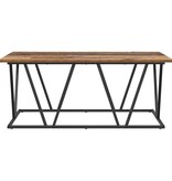 VidaXL Salontafel Oud Hout 100x50x40 cm Geengineerd Hout en Metaal