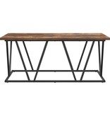 VidaXL Salontafel Rookeiken 100x50x40 cm Hout en Metaal