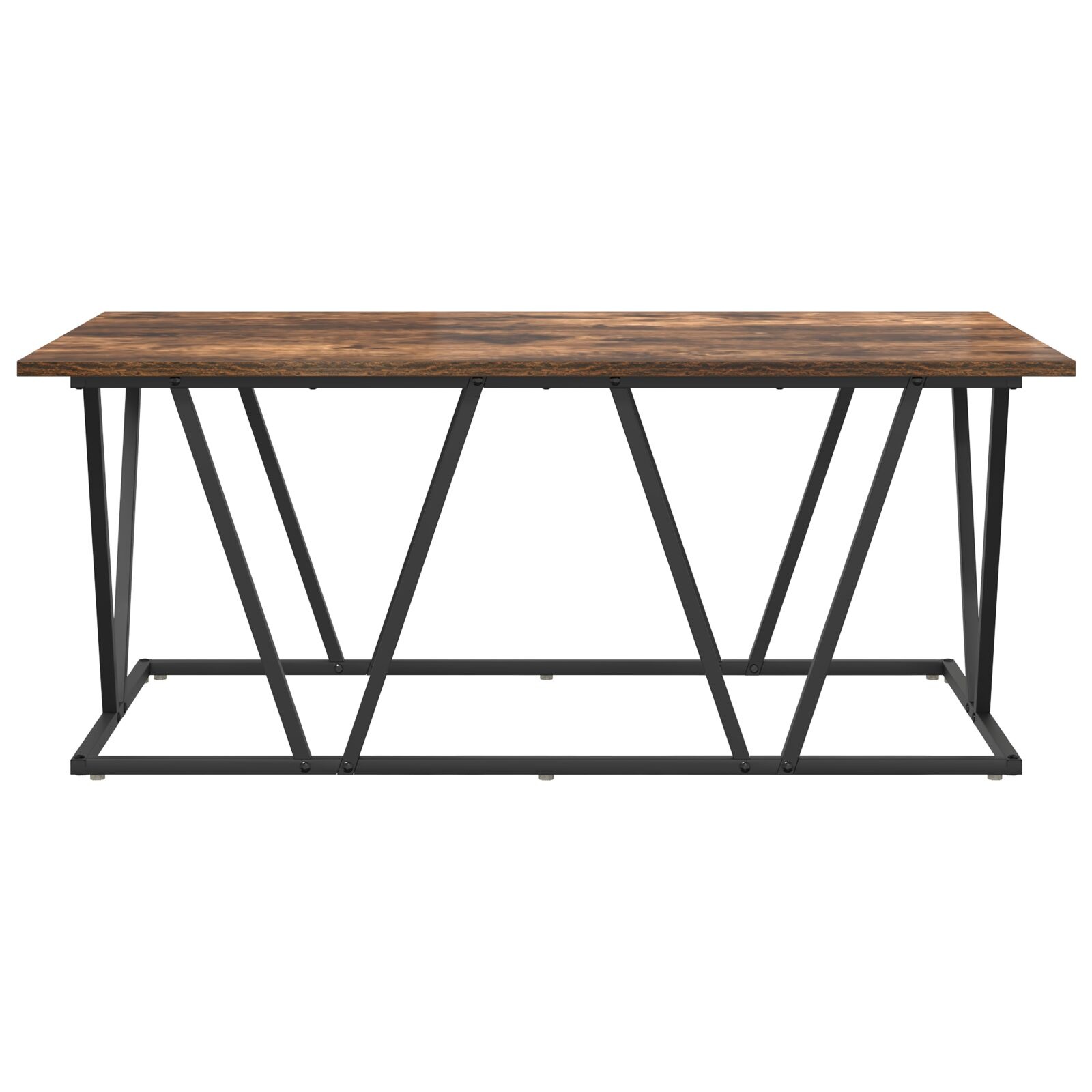 VidaXL Salontafel Rookeiken 100x50x40 cm Hout en Metaal