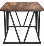 VidaXL Salontafel Rookeiken 100x50x40 cm Hout en Metaal