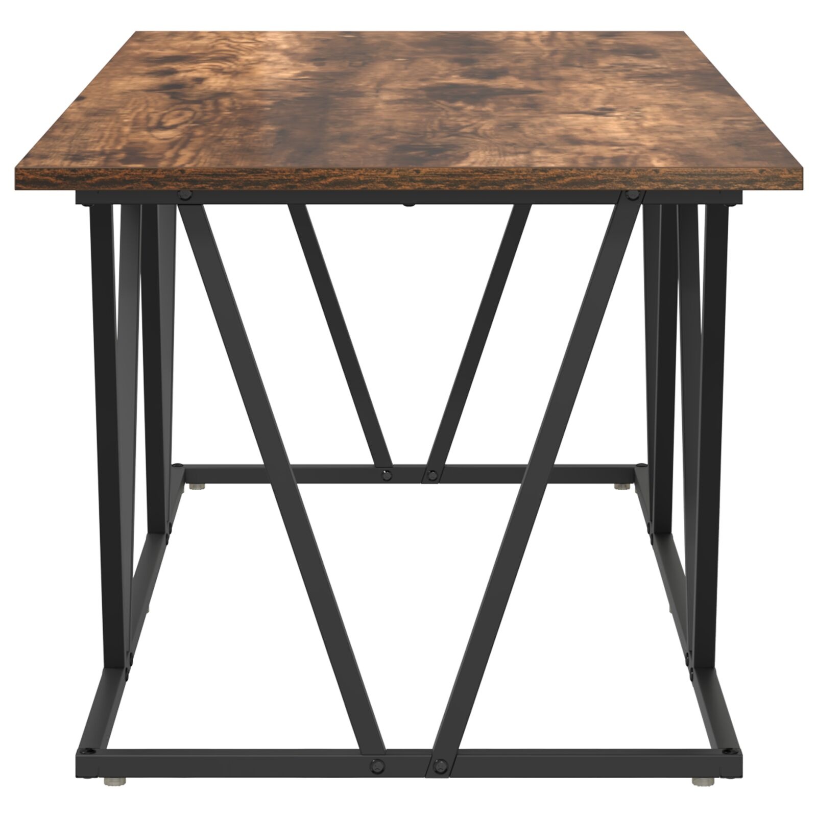 VidaXL Salontafel Rookeiken 100x50x40 cm Hout en Metaal