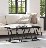 VidaXL Salontafel Zwart Eiken 100x50x40 cm Hout en Metaal