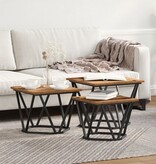 VidaXL Salontafels 3 stks Oude Houten Engineered Hout