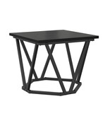 VidaXL Bijzettafels 3 stuks Zwart Eiken Hout