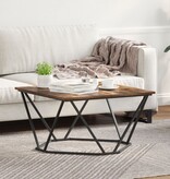 VidaXL Gerookt Eiken Hout Middelgroot Duurzaam Salontafels Vierkant