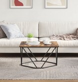 VidaXL Gerookt Eiken Hout Middelgroot Duurzaam Salontafels Vierkant