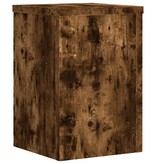 VidaXL Plantenstandaards 2 st 20x20x30 cm bewerkt hout gerookt eiken