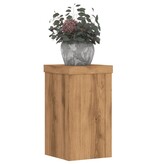 VidaXL Plantenstandaards 2 st 10x10x18 cm hout artisanaal eiken