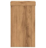 VidaXL Plantenstandaards 2 st 10x10x18 cm hout artisanaal eiken