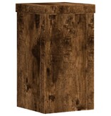 VidaXL Plantenstandaards 2 st 10x10x18 cm bewerkt hout gerookt eiken