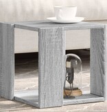 VidaXL Salontafel 32x32x30 cm bewerkt hout grijs sonoma eikenkleurig