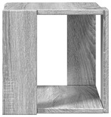 VidaXL Salontafel 32x32x30 cm bewerkt hout grijs sonoma eikenkleurig