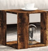 VidaXL Salontafel 32x32x30 cm bewerkt hout gerookt eikenkleurig