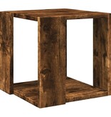 VidaXL Salontafel 32x32x30 cm bewerkt hout gerookt eikenkleurig