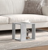 VidaXL Salontafel 32x32x30 cm bewerkt hout betongrijs
