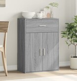 VidaXL Dressoir 60x30x84 cm bewerkt hout grijs sonoma eikenkleurig
