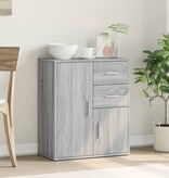 VidaXL Dressoir 60x31x70 cm bewerkt hout grijs sonoma