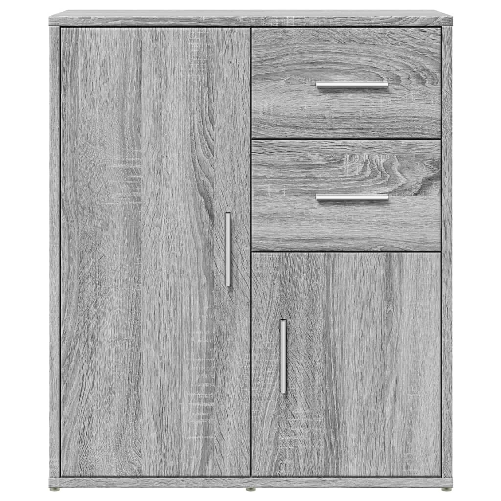 VidaXL Dressoir 60x31x70 cm bewerkt hout grijs sonoma