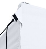 VidaXL Partytent met 4 zijwanden inklapbaar 3x4,5 m wit