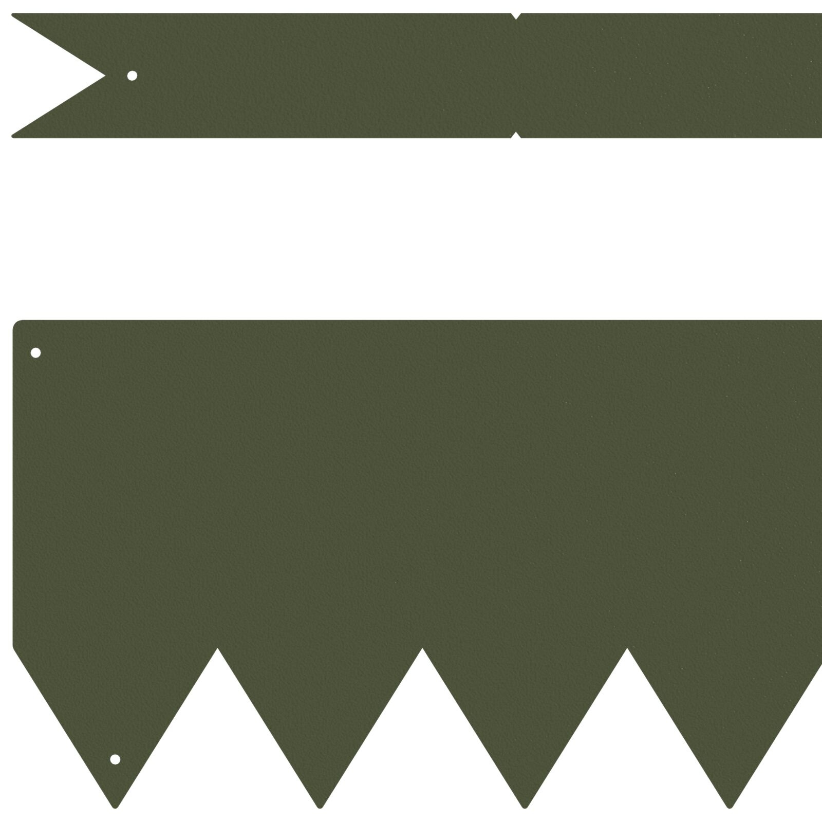 VidaXL Tuinranden 30 stuks Olijfgroen 100x0,5x15 cm Kunststof