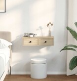 VidaXL Wandschap met lades 60x25x15 cm bewerkt hout sonoma eikenkleur