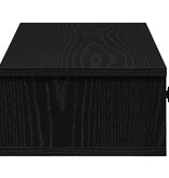 VidaXL Wandschap met lades 60x25x15 cm bewerkt hout zwart