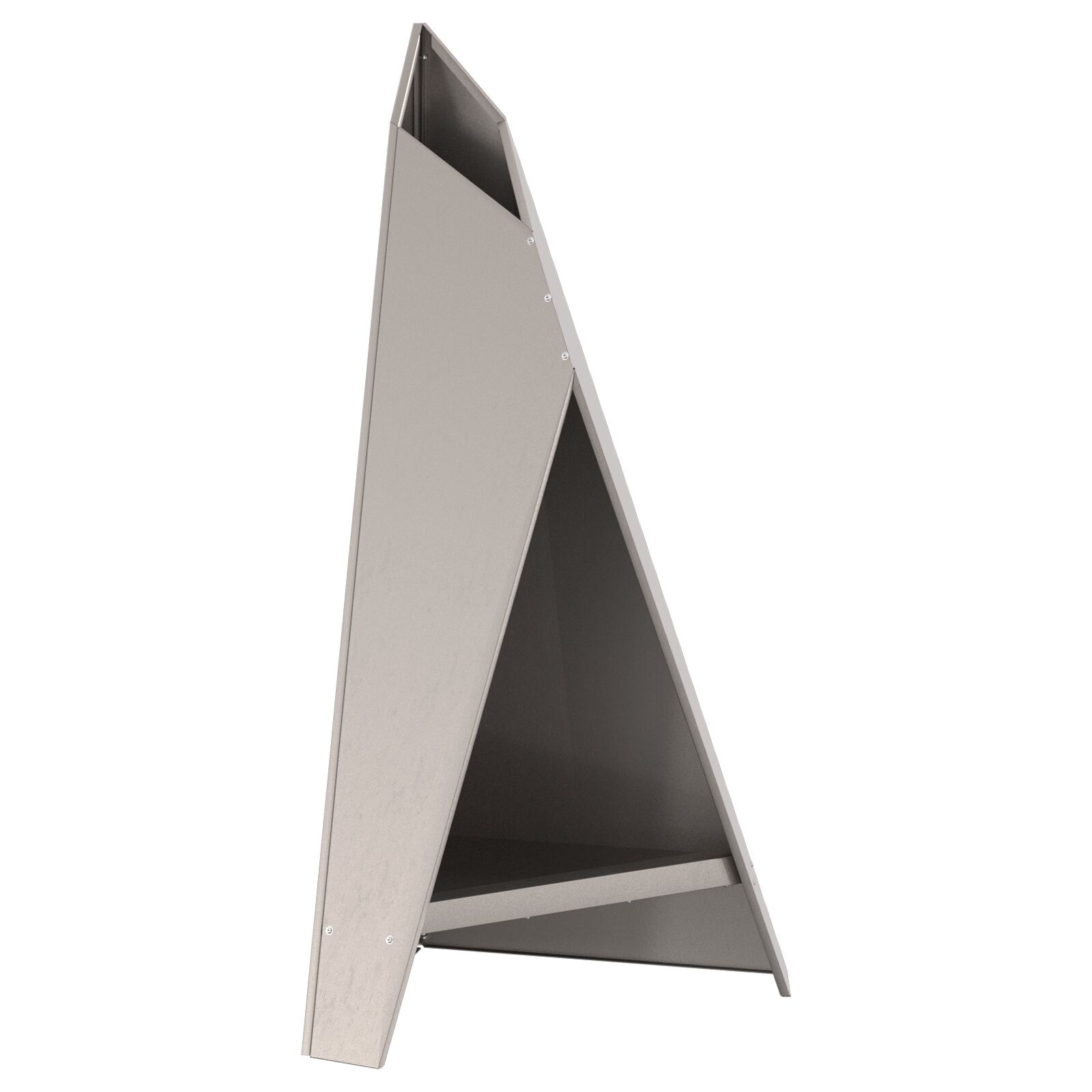 VidaXL Vuurkorf Piramide Zwart 58x36x100 cm Staal