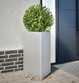 VidaXL Plantenbak driehoek 50x43x75 cm gegalvaniseerd staal