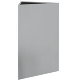 VidaXL Plantenbak driehoek 50x43x75 cm gegalvaniseerd staal