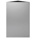 VidaXL Plantenbak driehoek 50x43x75 cm gegalvaniseerd staal