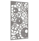 VidaXL Wanddecoratie tuin tandwielontwerp 105x55 cm cortenstaal