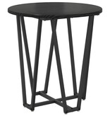 VidaXL Bijzettafel Set van 2 - Zwart Eiken MDF en Metaal