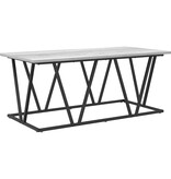 VidaXL Grijze Sonoma Salontafel 120x60x40 cm Gemaakt van Bewerkt Hout en Metaal