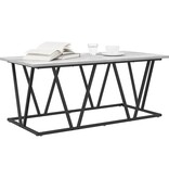 VidaXL Grijze Sonoma Salontafel 120x60x40 cm Gemaakt van Bewerkt Hout en Metaal