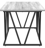 VidaXL Grijze Sonoma Salontafel 120x60x40 cm Gemaakt van Bewerkt Hout en Metaal