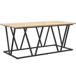 VidaXL Salontafel Sonoma Eik 100x50x40 cm Gemaakt van Engineered Hout en Metaal