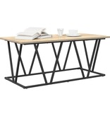 VidaXL Salontafel Sonoma Eik 100x50x40 cm Gemaakt van Engineered Hout en Metaal