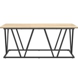 VidaXL Salontafel Sonoma Eik 100x50x40 cm Gemaakt van Engineered Hout en Metaal