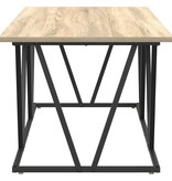 VidaXL Salontafel Sonoma Eik 100x50x40 cm Gemaakt van Engineered Hout en Metaal