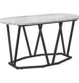 VidaXL Grijze Sonoma Salontafel - 80x40x40.5 cm, Gemaakt van Bewerkt Hout en Metaal