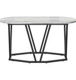 VidaXL Grijze Sonoma Salontafel - 80x40x40.5 cm, Gemaakt van Bewerkt Hout en Metaal