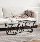 VidaXL Grijze sonoma Engineered wood en metaal Medium Duurzaam